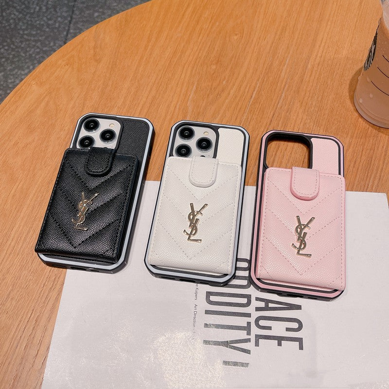 Saint Card Bag Color Leather iPhone Case mysite