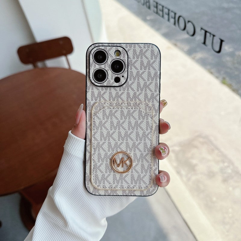 MK Card Bag Gold Logo iPhone Case mysite