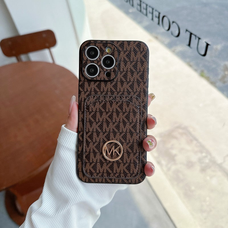 MK Card Bag Gold Logo iPhone Case mysite