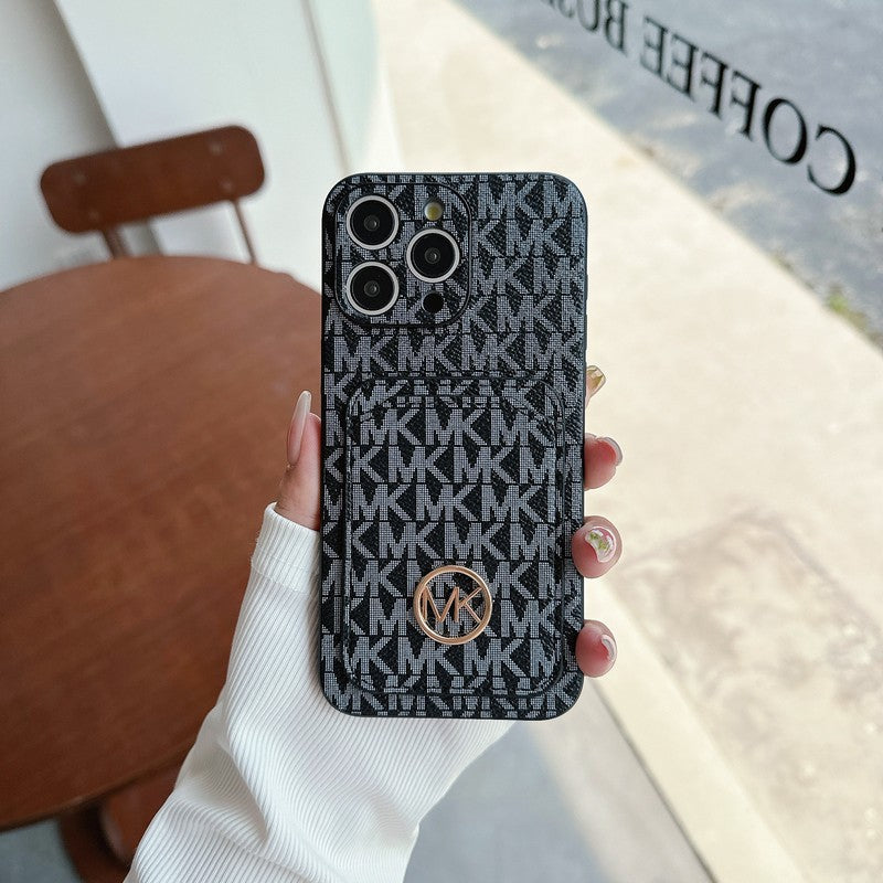 MK Card Bag Gold Logo iPhone Case mysite