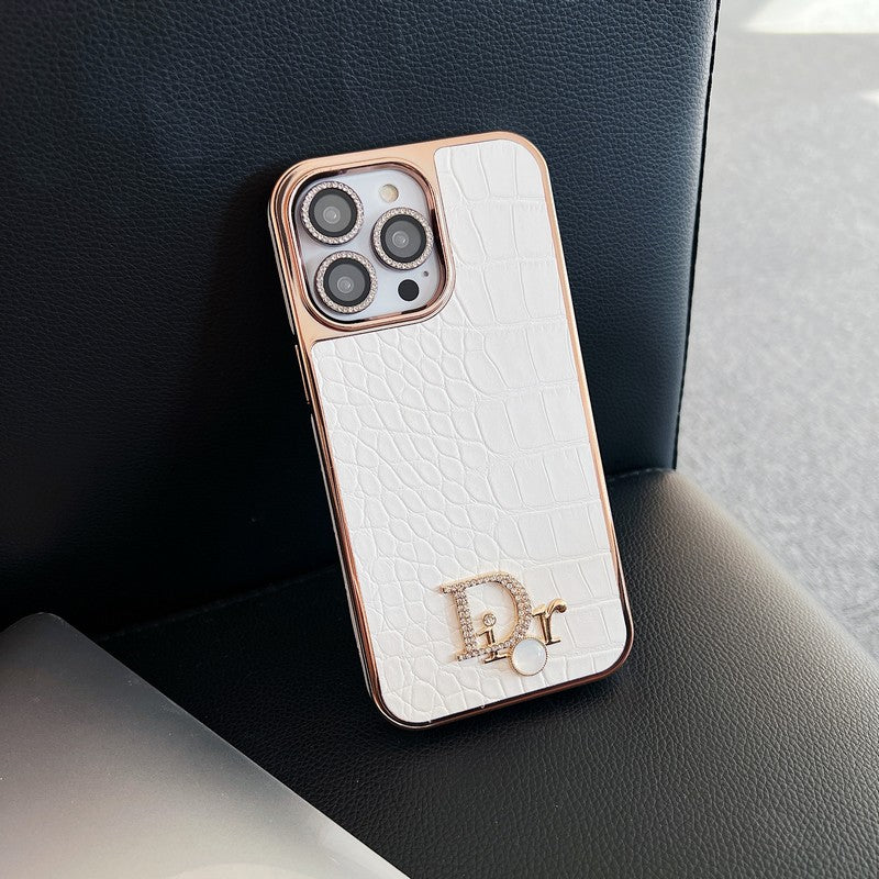 CD Diamond Logo Rose Gold iPhone Case mysite