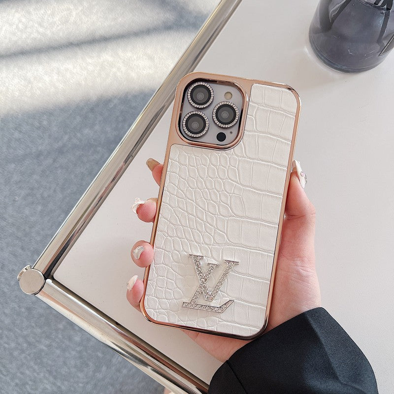 Lou Diamond Logo Rose Gold iPhone Case mysite