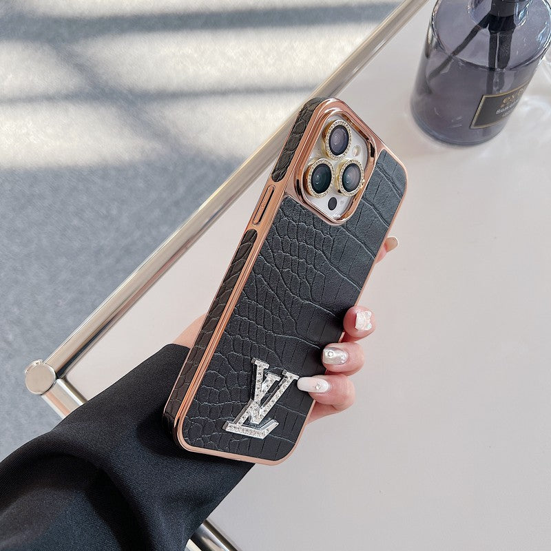 Lou Diamond Logo Rose Gold iPhone Case mysite