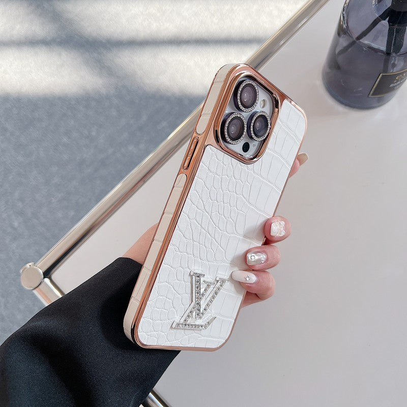 Lou Diamond Logo Rose Gold iPhone Case mysite