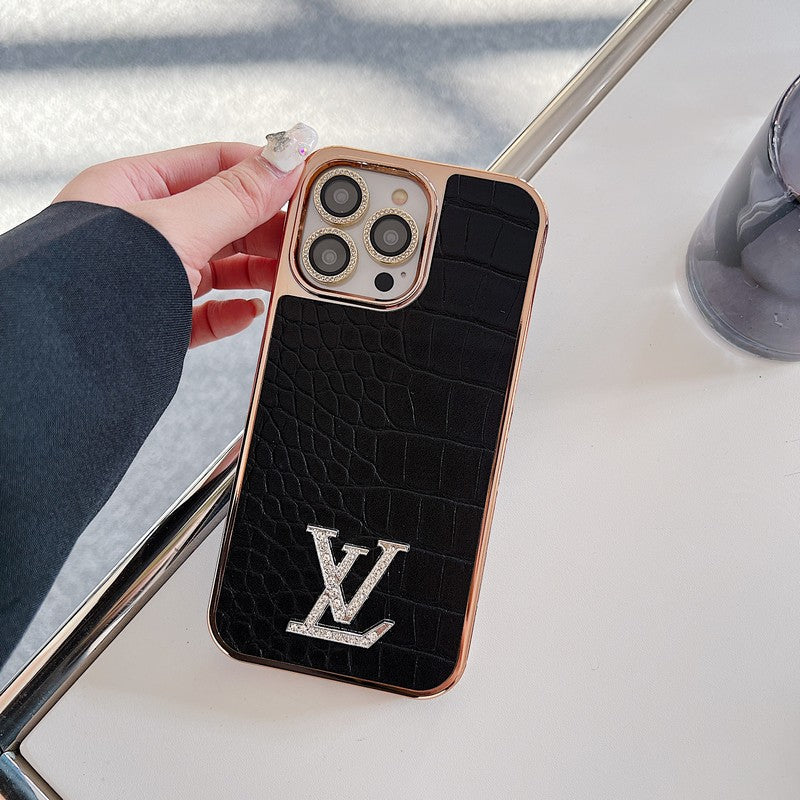 Lou Diamond Logo Rose Gold iPhone Case mysite