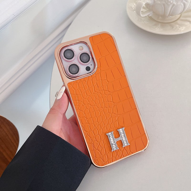 Herm Diamond Logo Rose Gold iPhone Case mysite