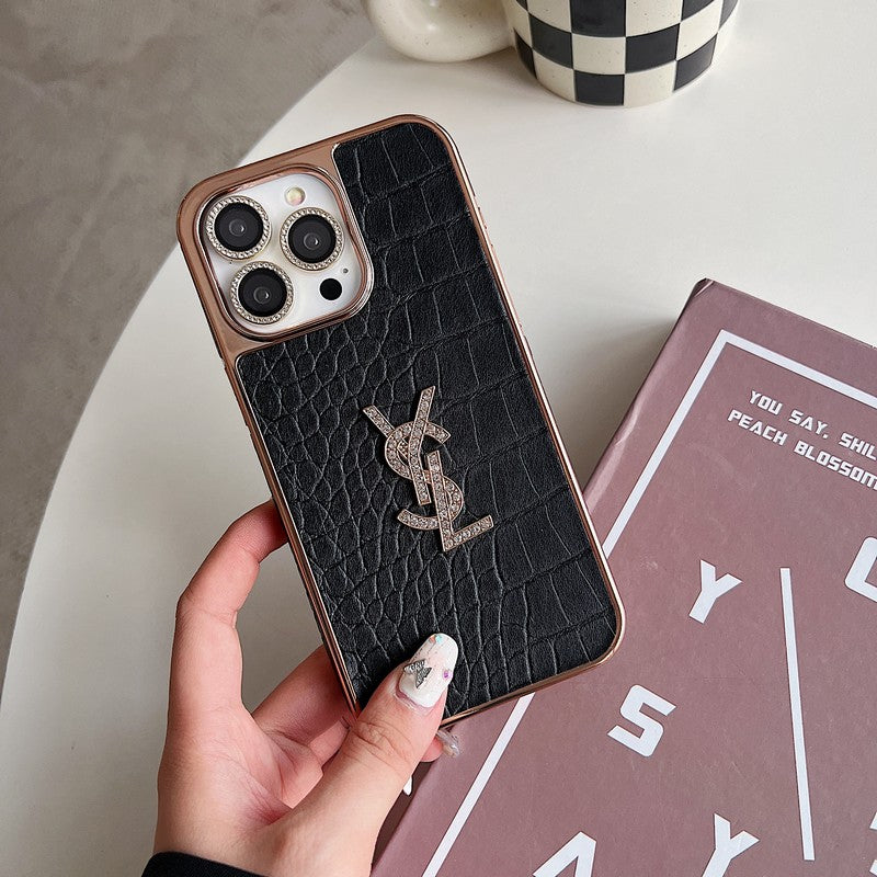 Saint Color Leather Rose Gold iPhone Case mysite