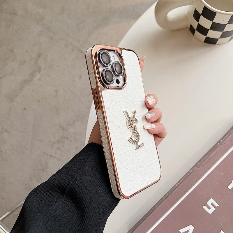 Saint Color Leather Rose Gold iPhone Case mysite