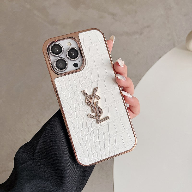 Saint Color Leather Rose Gold iPhone Case mysite