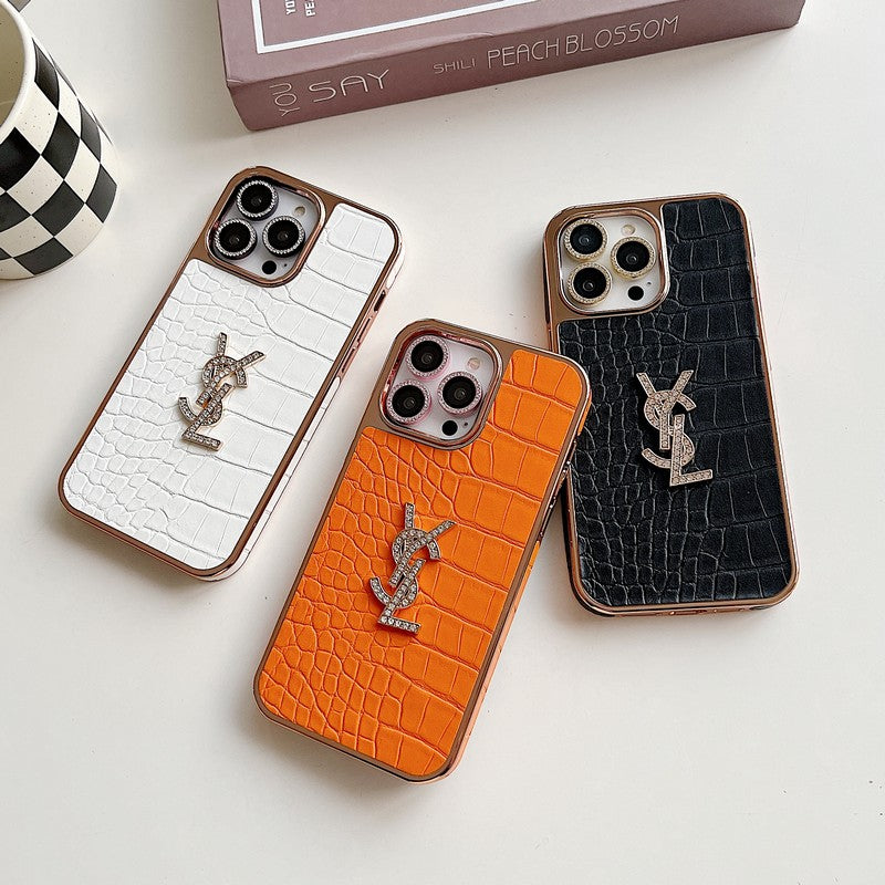 Saint Color Leather Rose Gold iPhone Case mysite