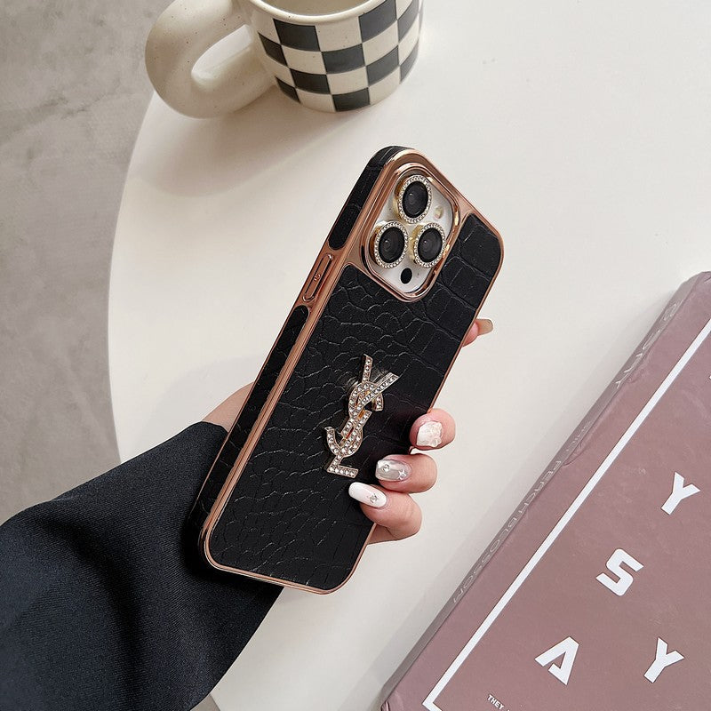 Saint Color Leather Rose Gold iPhone Case mysite