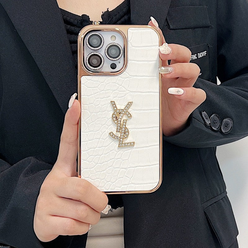Saint Color Leather Rose Gold iPhone Case mysite