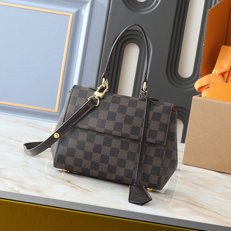 Classic Brown Grid Bag mysite