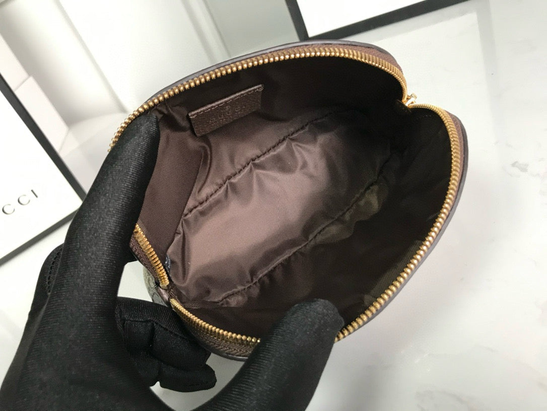 ophidia small 17cm comestic pouch beige monogram canvas mysite