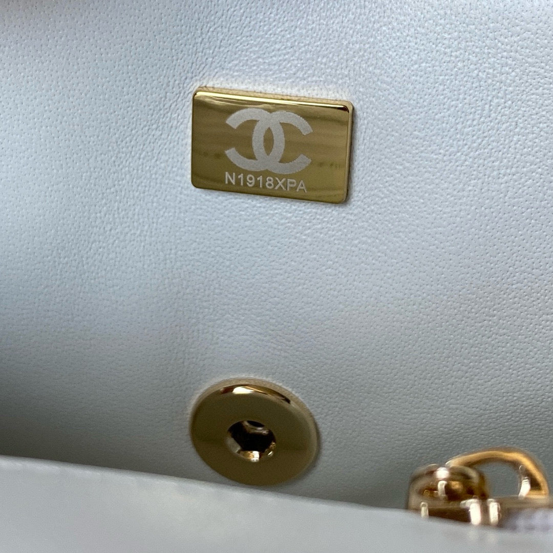 cc flap bag 20 white lambskin gold hardware mysite