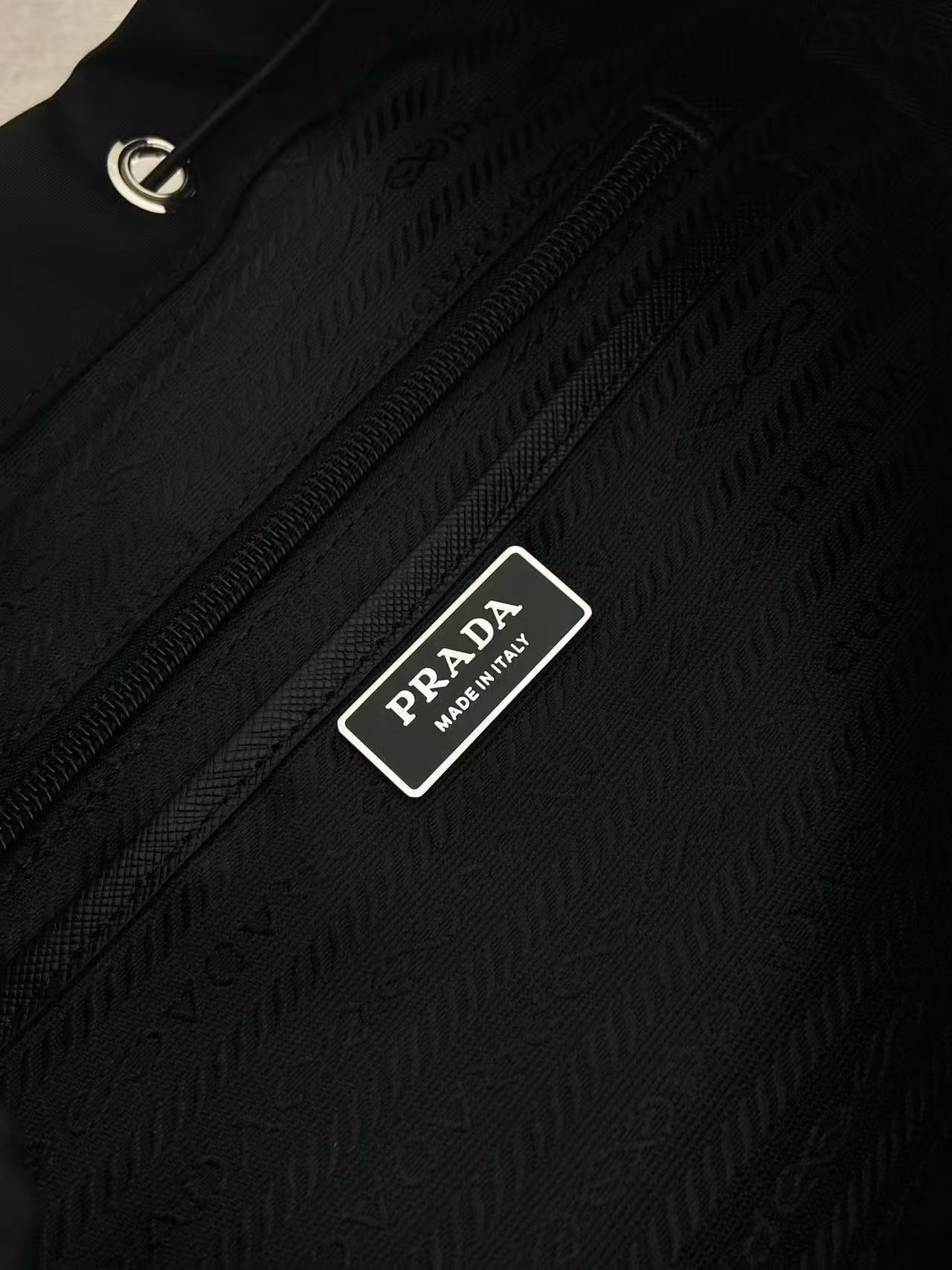 BACKPACK 34.5 IN BLACK RE-NYLON AND SAFFIANO LEATHER TRIM mysite