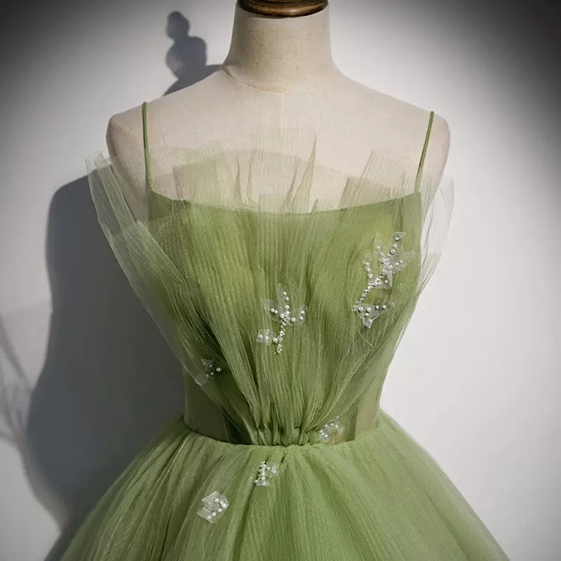 Ball Gown Prom Dresses Long Sage Green Evening Dress SH063s mysite