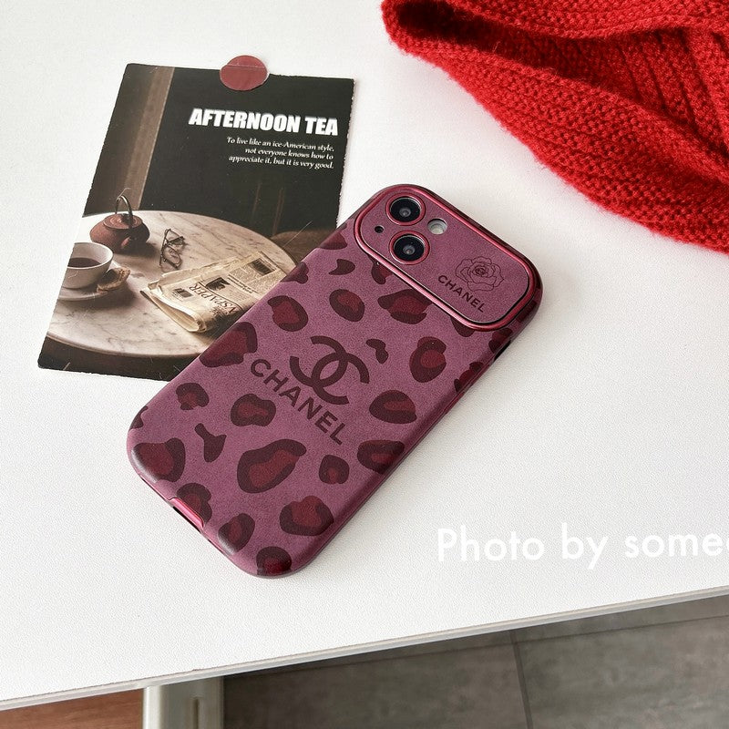 CC Purple Color Leather iPhone Case mysite