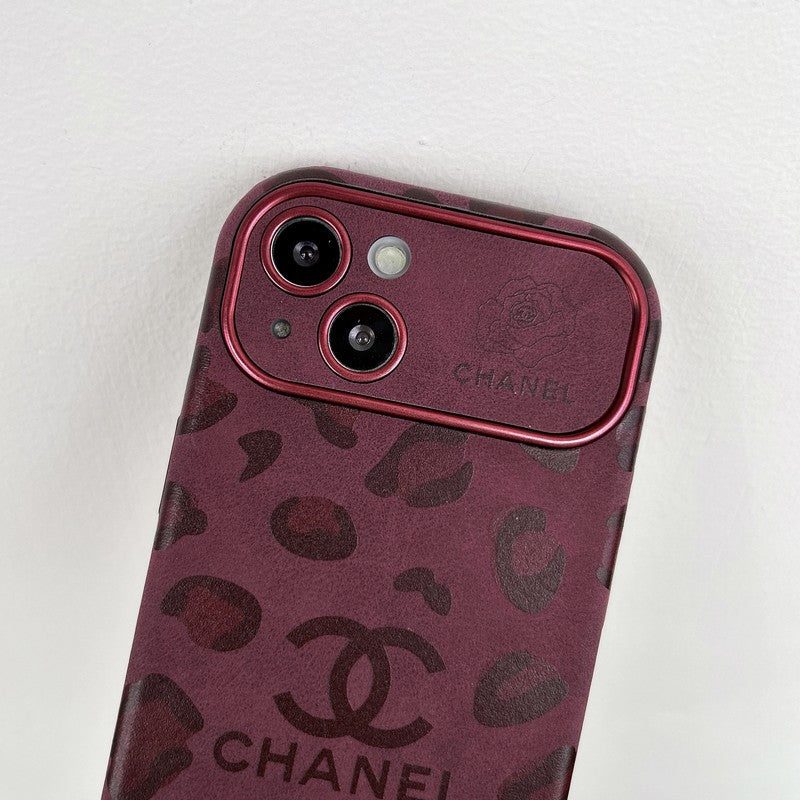 CC Purple Color Leather iPhone Case mysite
