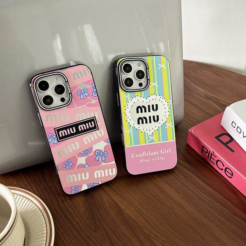 Miu Pink & Green iPhone Case mysite