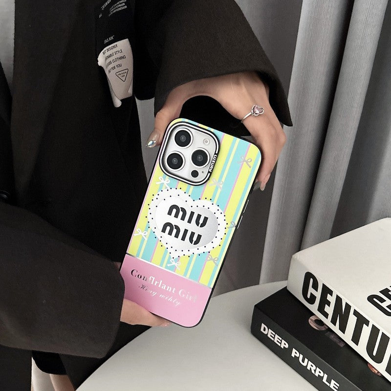 Miu Pink & Green iPhone Case mysite