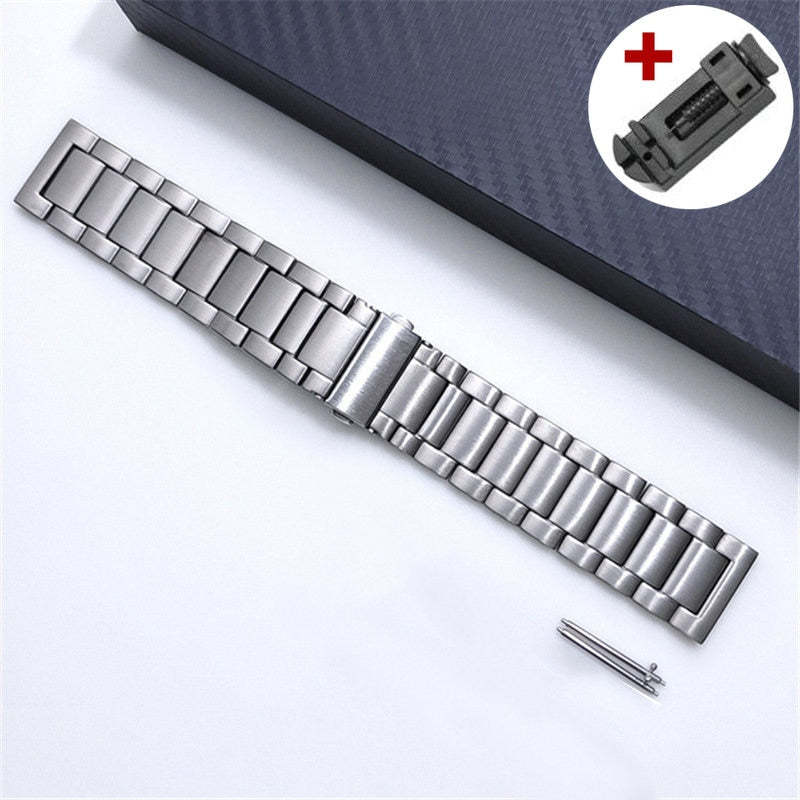 Silver Titanium Watch Band mysite
