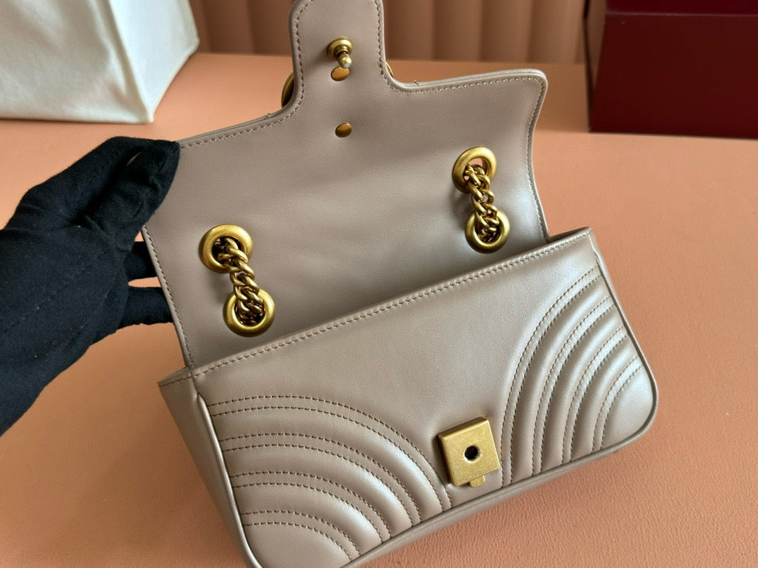 GC Marmont Matelassé Bag Nude Leather mysite