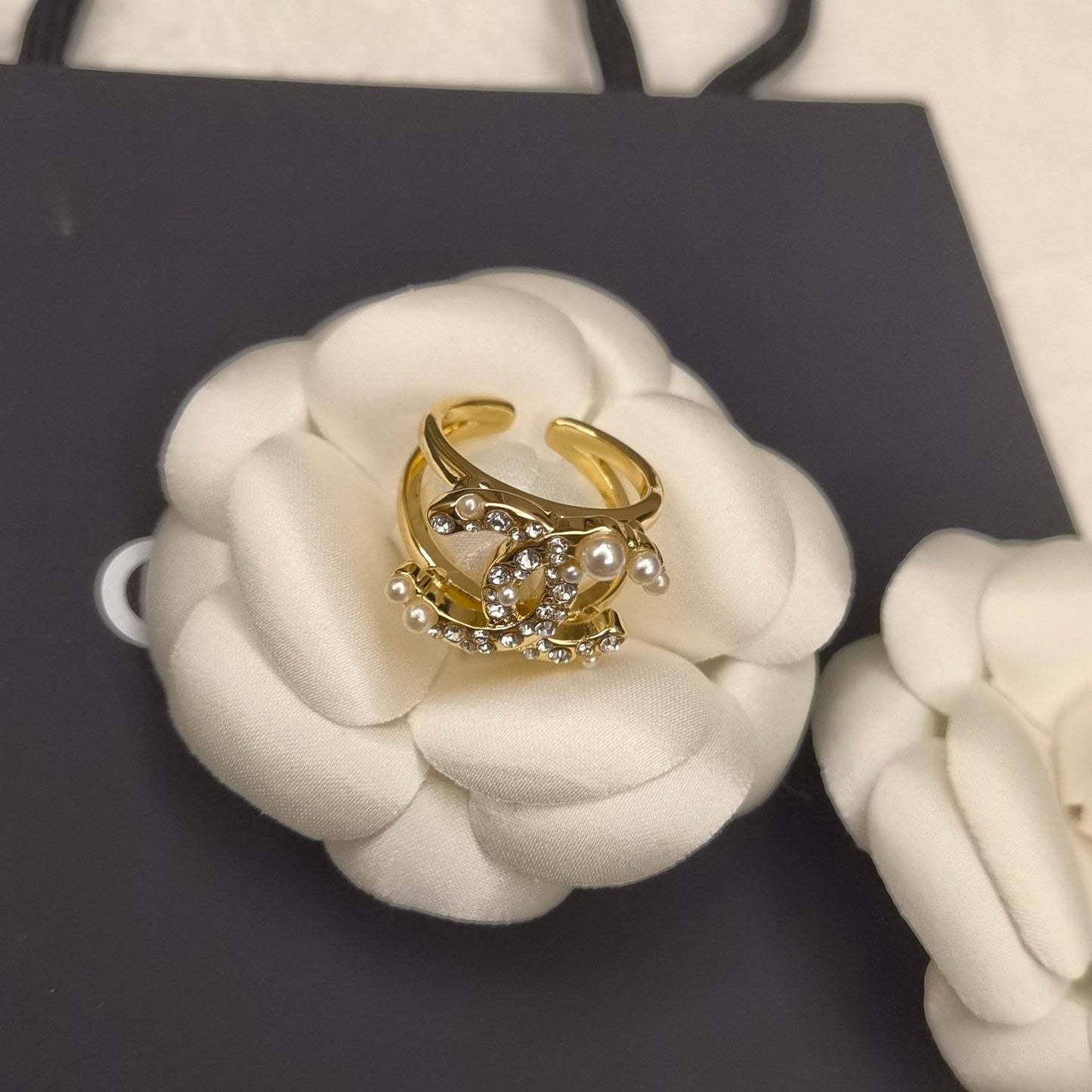 Fashion Pearl Open Rings-s mysite