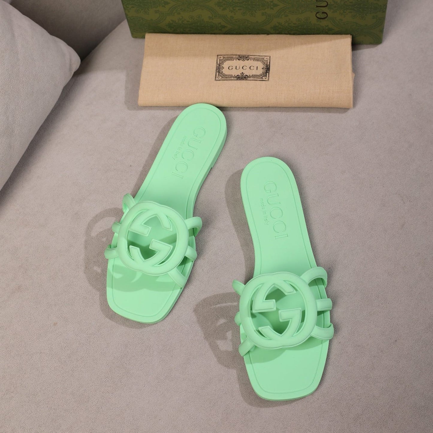 Women's Interlocking Double G Slippers mysite
