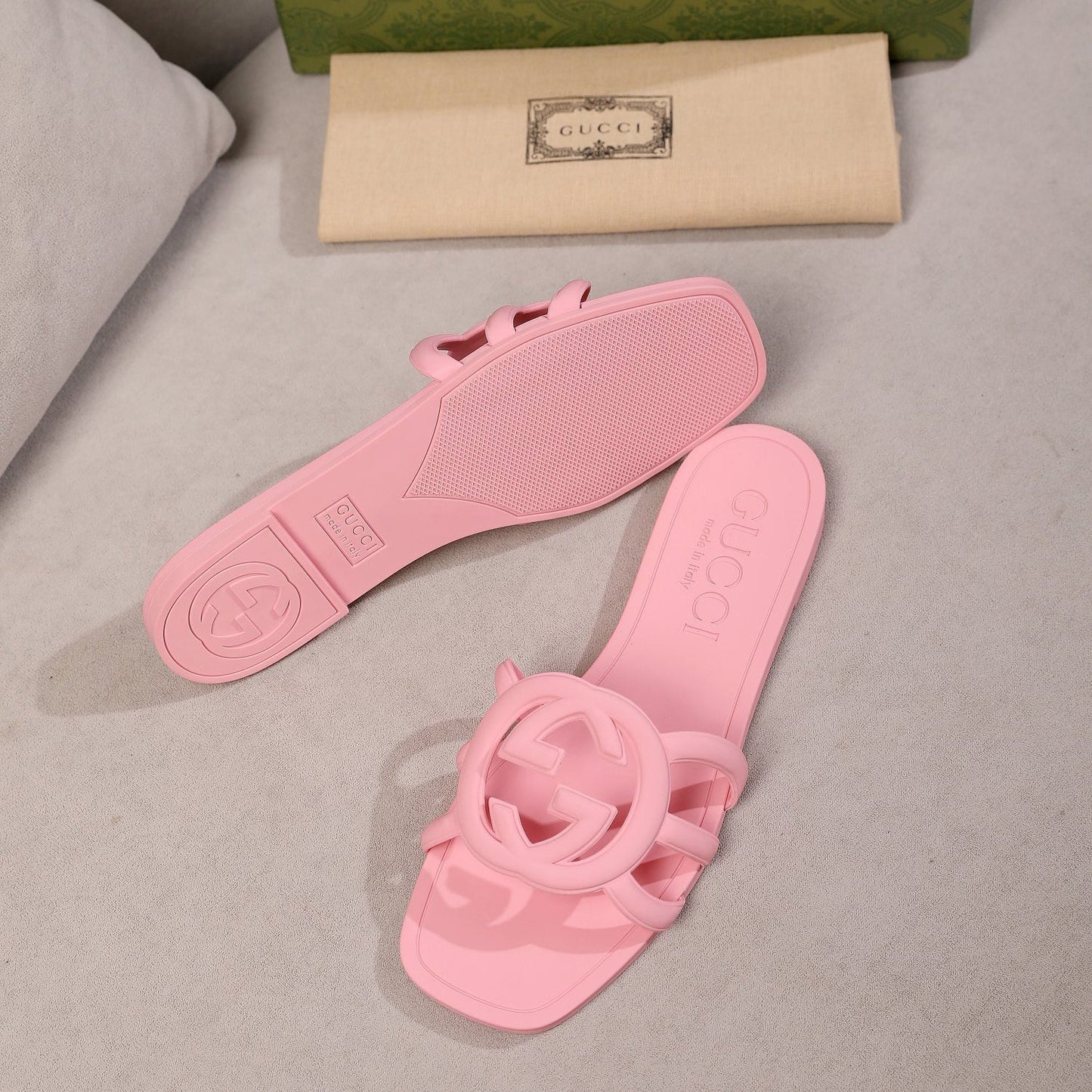 Women's Interlocking Double G Slippers mysite