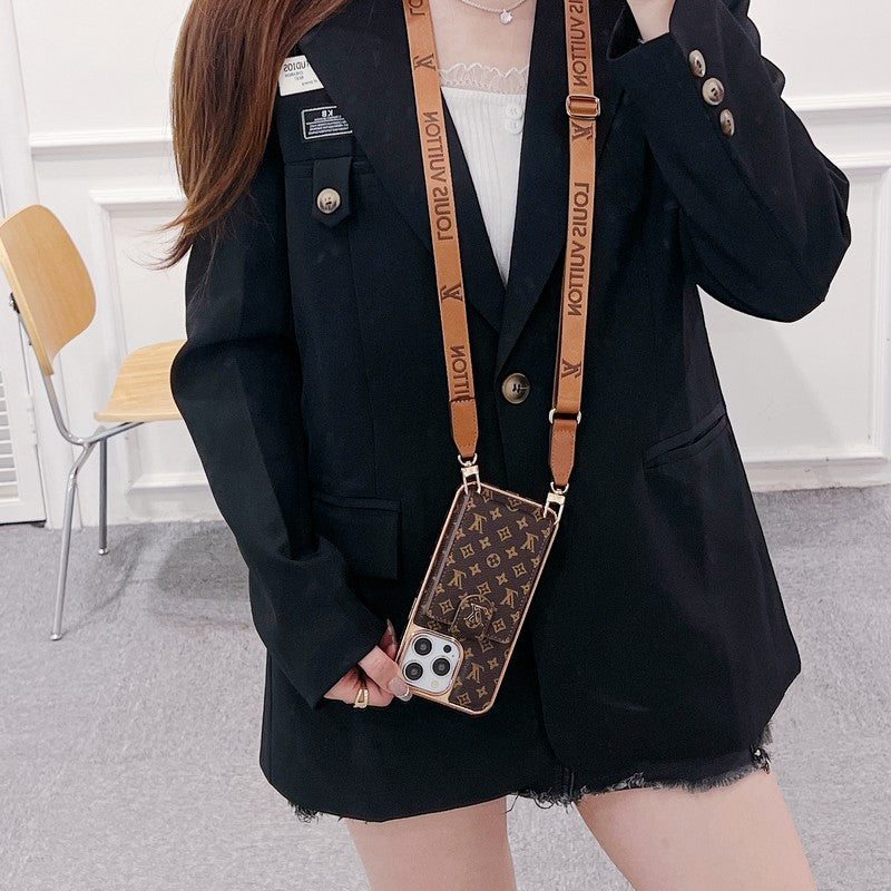 Lou Gold Cover Crossbody iPhone Case mysite
