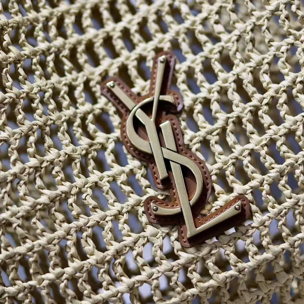 SAINT LAURENT YSL Raffia tote Bag mysite