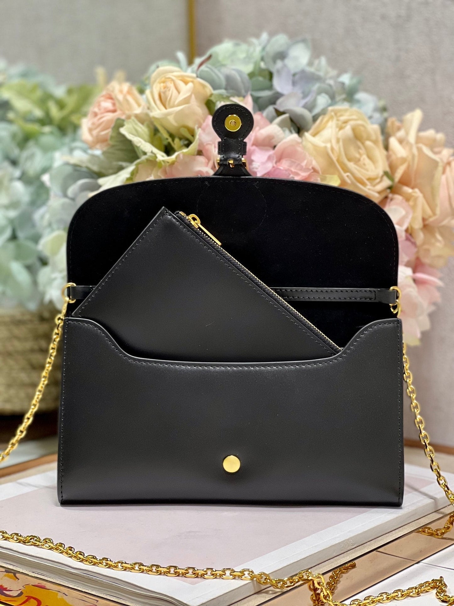 Dior Bobby Wallet on Chain East West Black - 21.5¡Á12¡Á4cm mysite