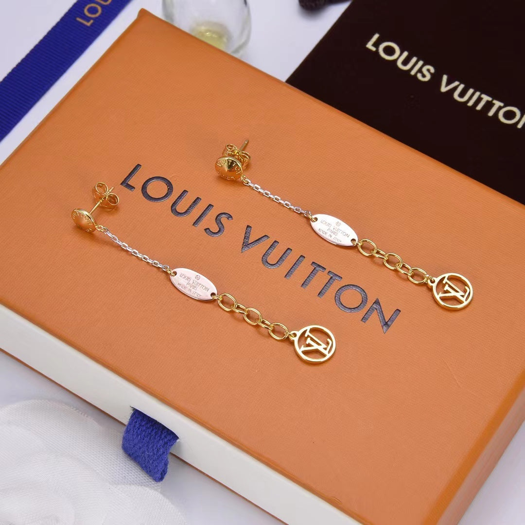 Logomania Series Long Chain Earrings mysite