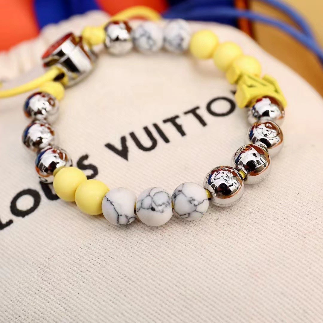 Monogram Adjustable Beads Bracelet mysite