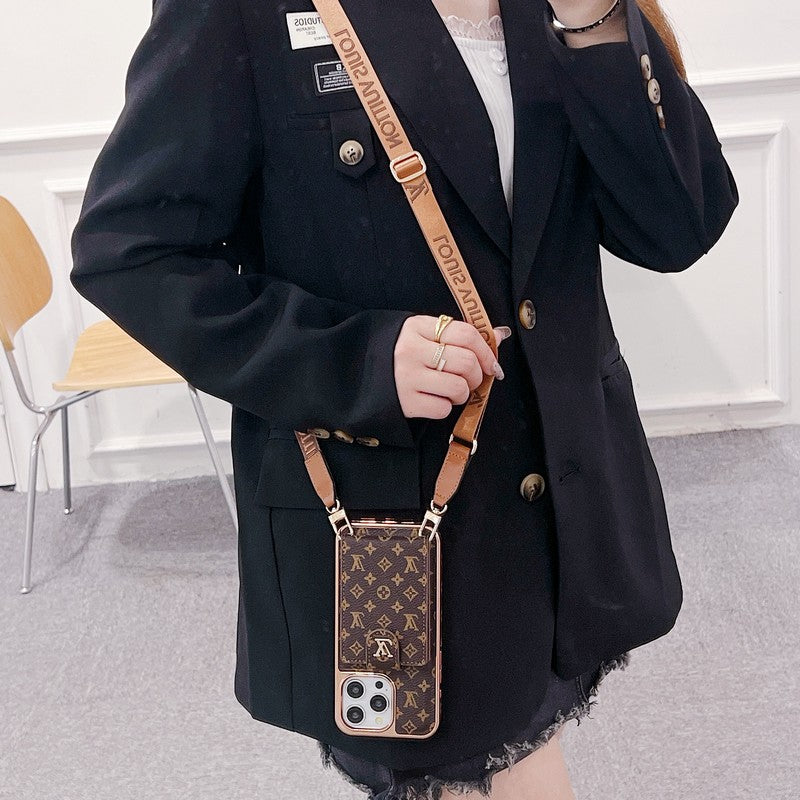 Lou Gold Cover Crossbody iPhone Case mysite