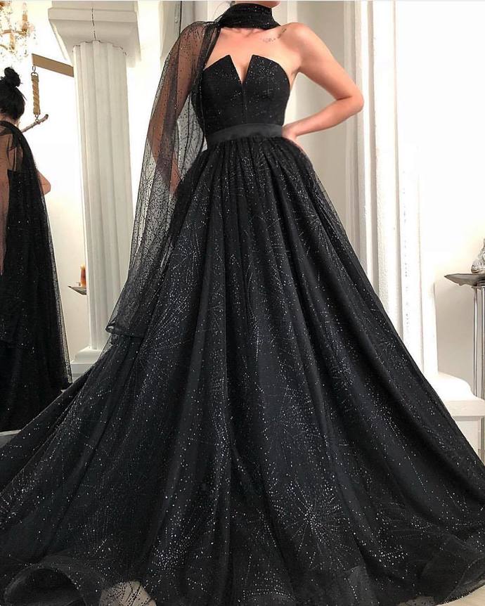 Sparkly Sequins Black Ball Gown Prom Dress,Evening Dress,Quinceanera Dress,Prom Dress cg17995s mysite
