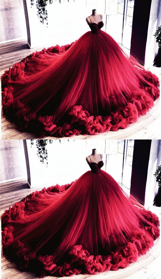 Burgundy Quinceanera Dresses Ball Gown prom dress cg18103s mysite