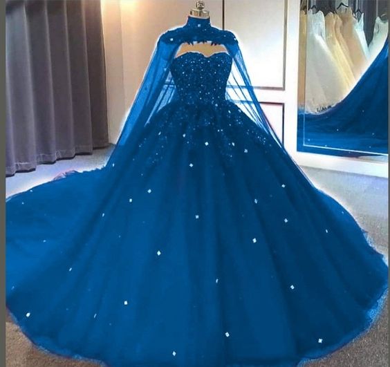 Quinceanera Dresses blue Ball Gown Prom Dress cg23782s mysite