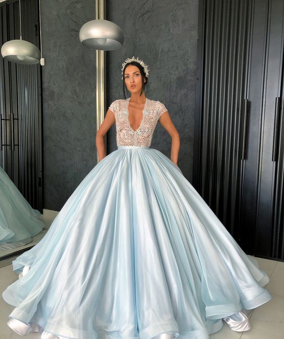 Prom Dresses, ball gown Prom Dresses,fashion blue cheap long Prom Dresses cg6291s mysite