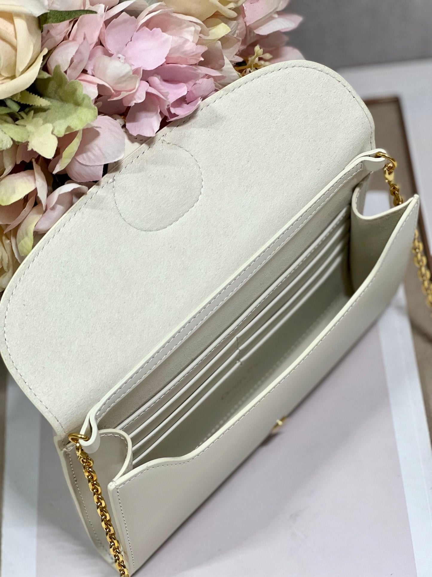 Dior Bobby Wallet on Chain East West White - 21.5¡Á12¡Á4cm mysite