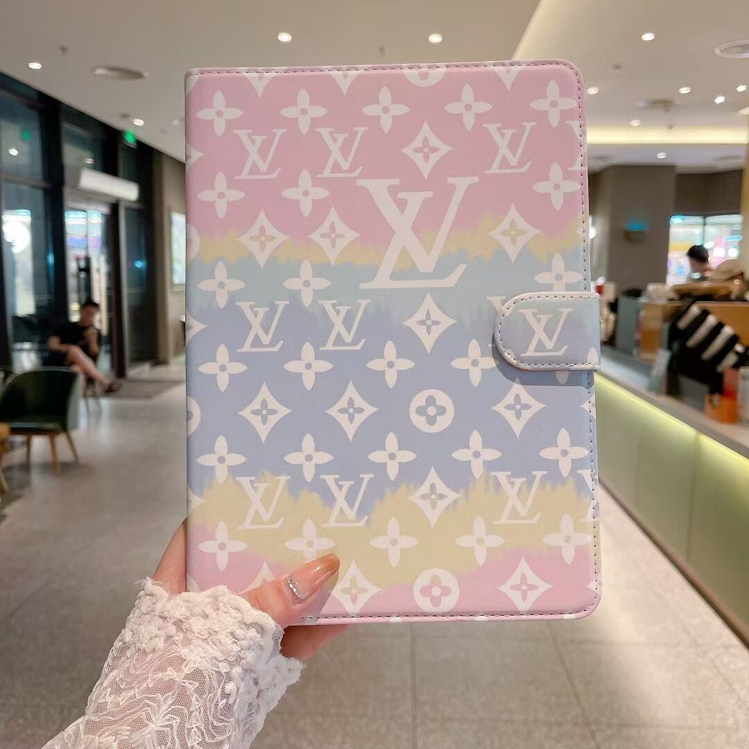 Trendy Luxury LV Monogram iPad Case with Card Holder mysite