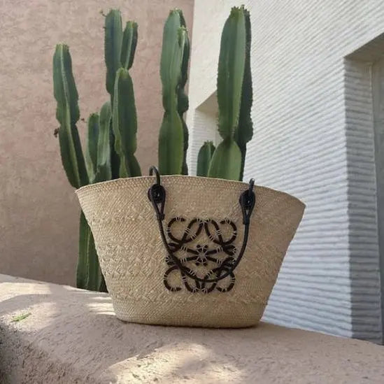 LOEWE Sunday Neeti Black Raffia Bag mysite