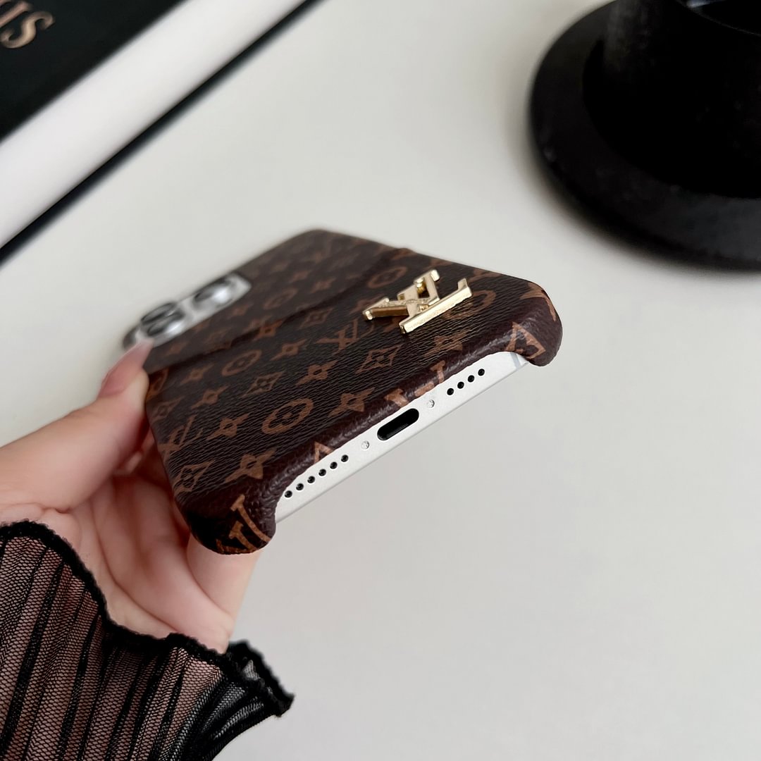 Classic Leather Monogram iPhone Case Card Holders mysite
