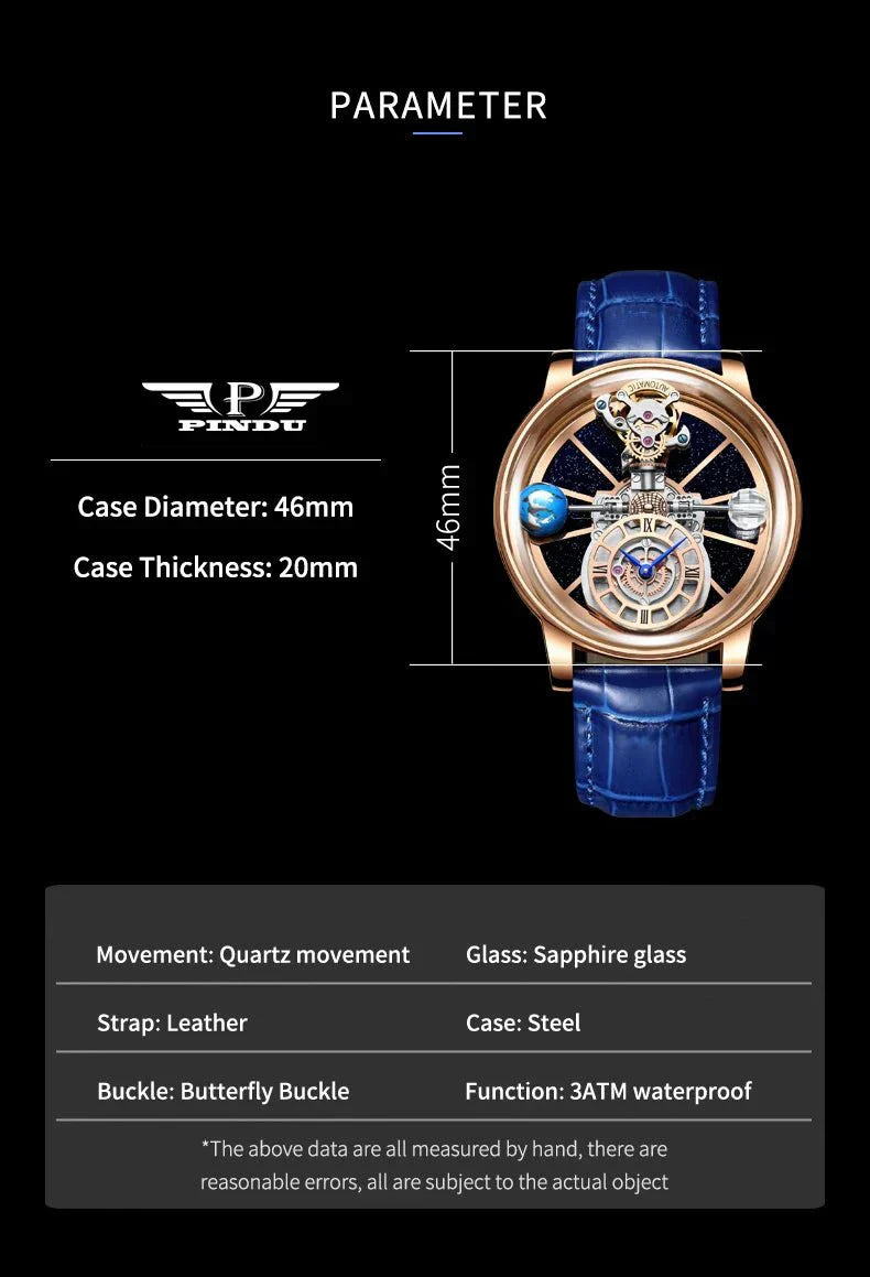 Galactic Pioneer Chronograph Tourbillon Luxury Watchs-1 mysite