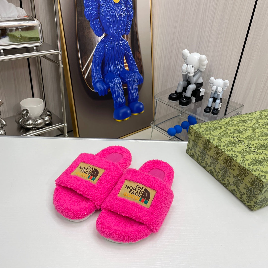 Trendy Co-Branded Wool Slippers-1 mysite
