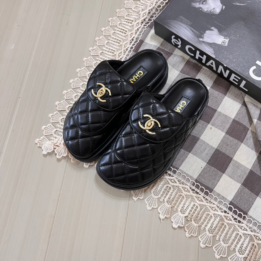 Buckle Thick Sole Half Slipper mysite