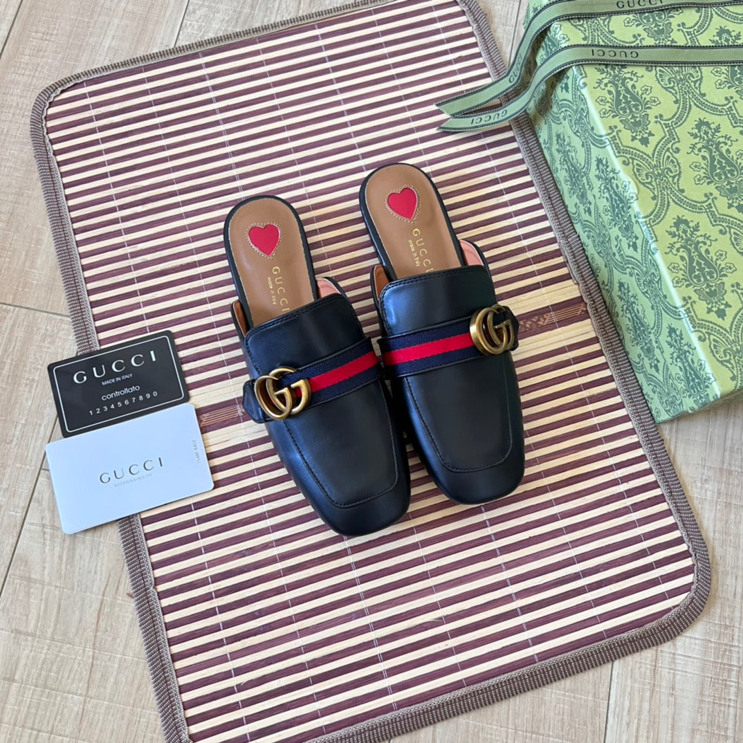 Retro Leather Half-Covered Loafers mysite