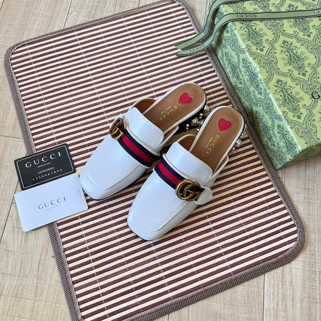 Retro Leather Half-Covered Loafers mysite