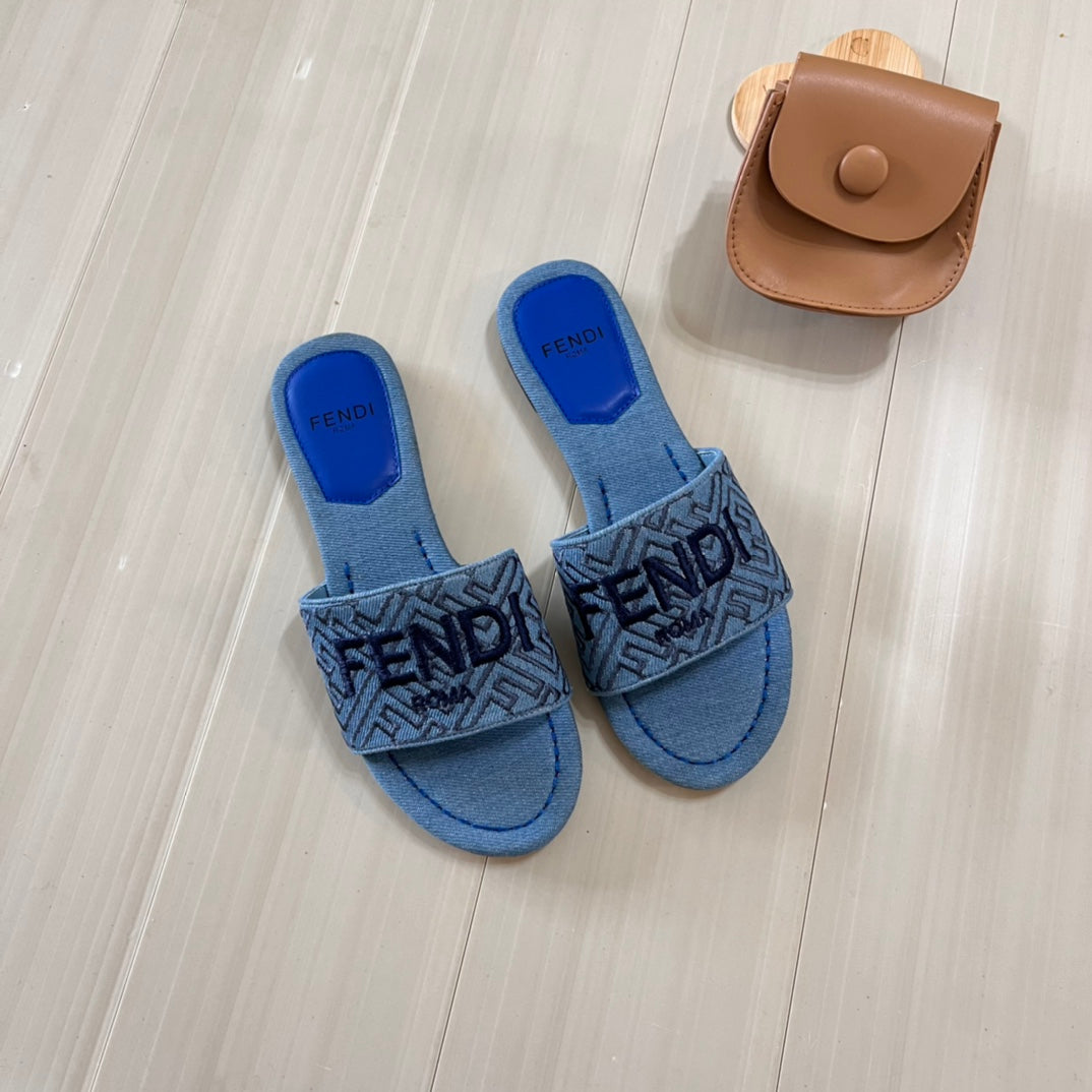 Canvas F Printed Flat Slippers mysite
